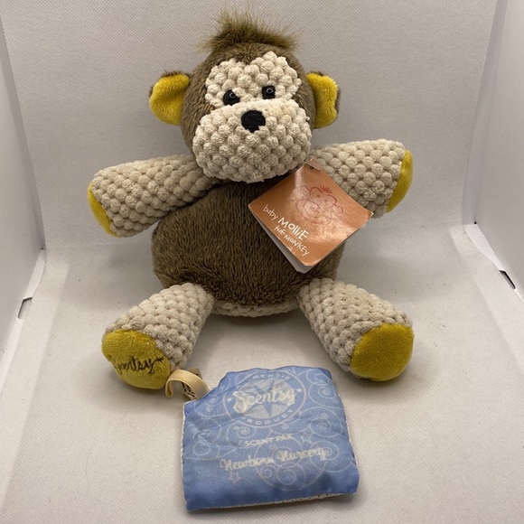 Scentsy Buddy Baby Mollie the Monkey Plush with Newborn Nursery Scent Pack - Picture 11 of 11